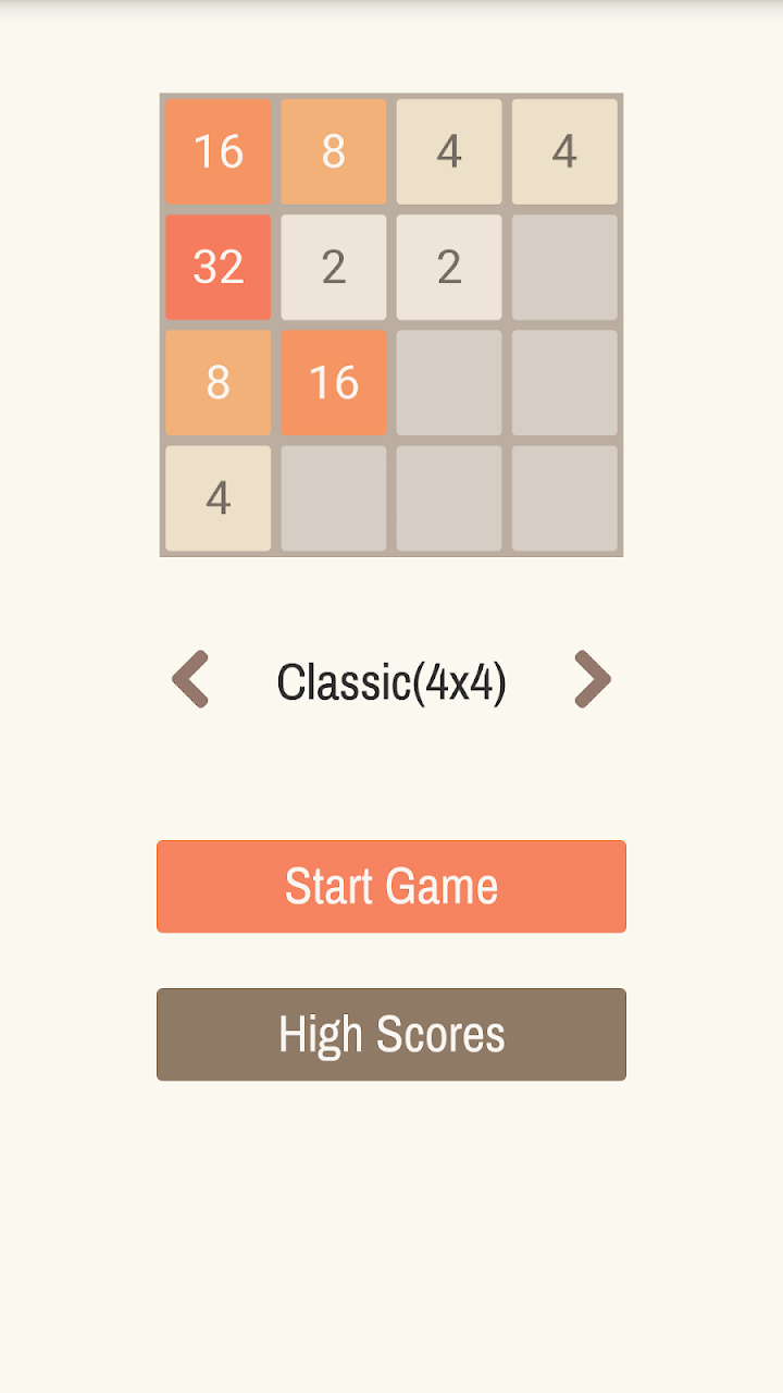 2048 screenshot